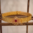 Antique Red Stone Peacock Kid's Waist Belt / Vaddanam