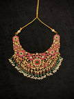 Grand Jadau Ruby‑Green Choker Necklace