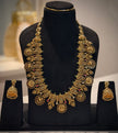 Antique Temple Nakshi Lakshmi Long Necklace Set