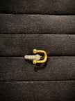 Gold CZ Open Round Ring