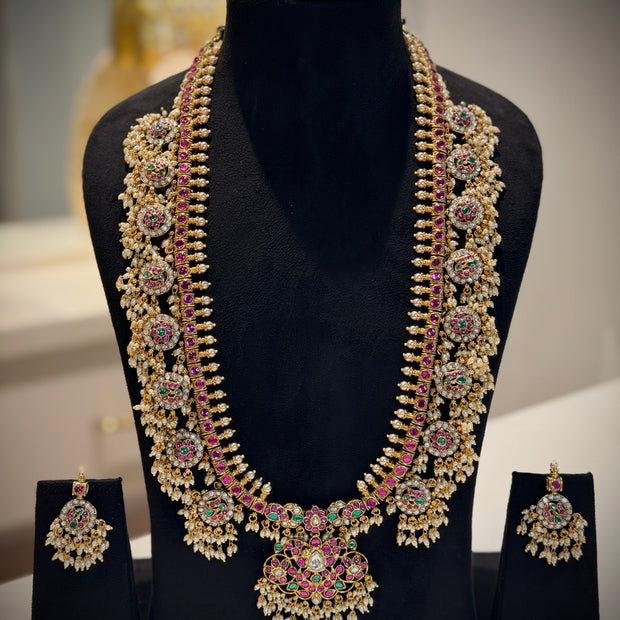 Guttapusalu Grand Long Necklace Set