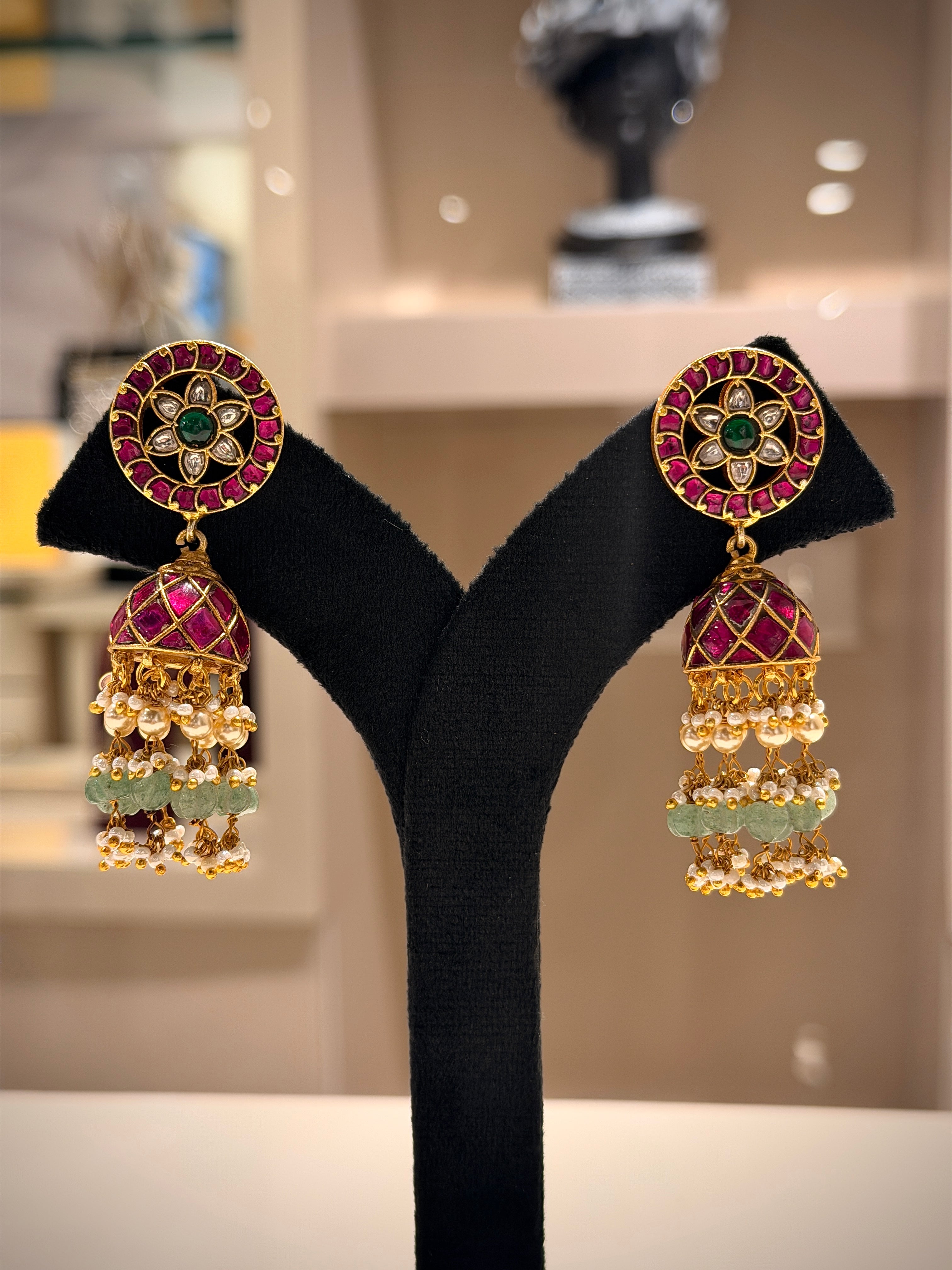 Grand Jadau Mango Necklace Set