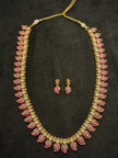 Jadau Mango Lakshmi Long Necklace Set