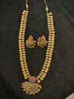 Antique Lakshmi Temple Coin Long Haram Set