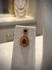 Ruby & Emerald Stone Necklace Set