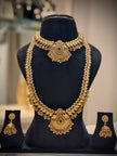 Peacock Motifs Short & Long Necklace Set
