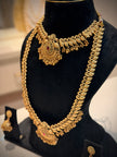 Peacock Motifs Short & Long Necklace Set