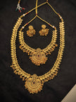 Peacock Motifs Short & Long Necklace Set