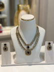 Double-Layer AD Stone Necklace Set