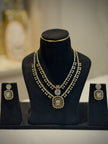 Double-Layer AD Stone Necklace Set