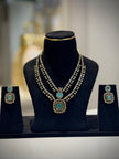 Double-Layer AD Stone Necklace Set