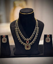 Double-Layer AD Stone Necklace Set