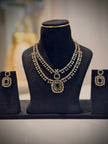 Double-Layer AD Stone Necklace Set