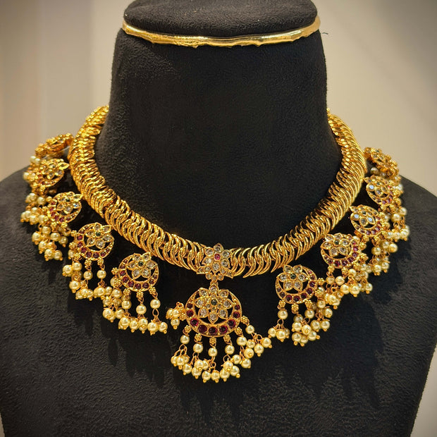 Chandbali Jalebi Choker Necklace Set