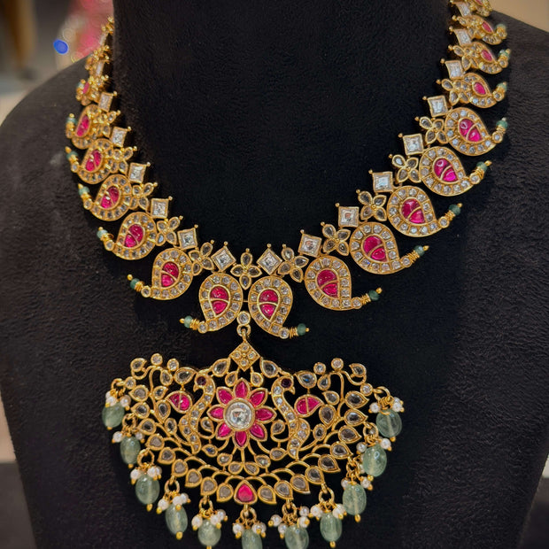 Regal Jadau Mango Choker Necklace Set