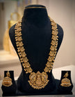Heritage Gold Lakshmi Long Necklace Set