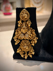 Goddess Lakshmi Pendant Long Necklace Set