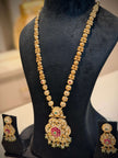 Heritage Floral Meena Long Necklace Set