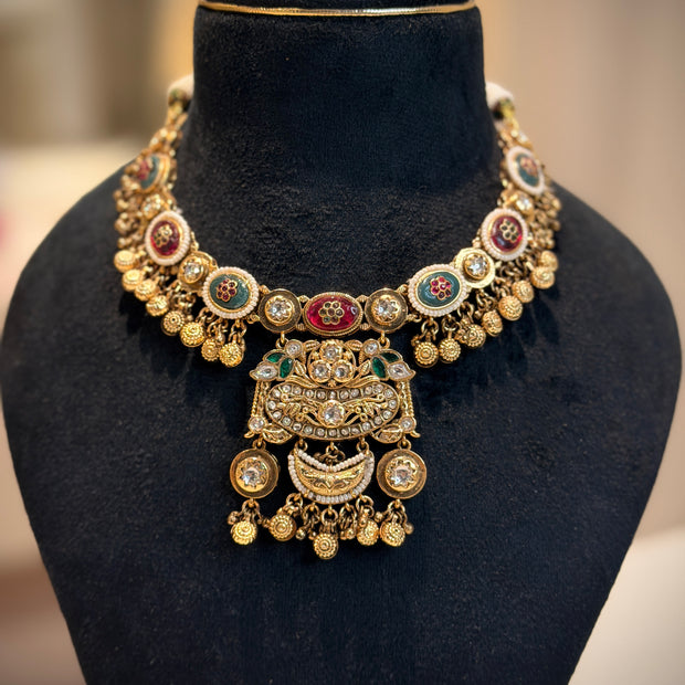 Heritage Crescent Drop Choker Set