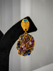 Stone Cluster Artisanal Earrings Set