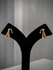 Gold Accent Twin Bar Stud Earrings Set