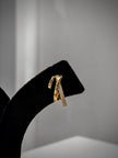 Gold Accent Twin Bar Stud Earrings Set