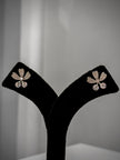 Floral Rotating Crystal Petal Stud Earrings Set