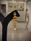 Spiral Pearl Drop Jhumka Earrings