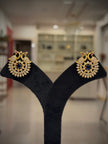 Peacock Mandala 4‑in‑1 Stud Earrings