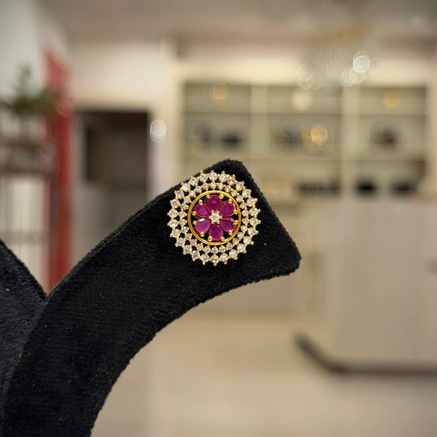 Floral Mandala 4‑in‑1 Stud Earrings Set