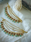 Jadau Multistone you 5 Layered Ear Chain/Maati
