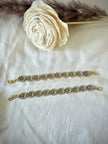 Elegant Flower Crystal Ear Chain