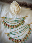 Jadau Multistone you 5 Layered Ear Chain/Maati