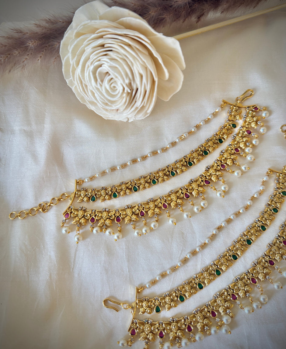 Elegant Butterfly Design Pearl Blossom Maati