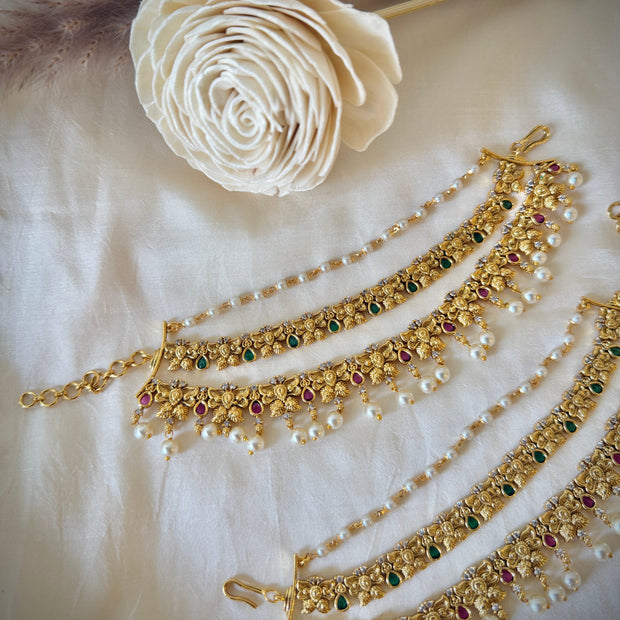 Elegant Butterfly Design Pearl Blossom Maati