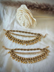 Royal Antique Vintage Gold Metal Ball Drops Maati