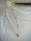 Gold-Plated Om Pendant With Tube Station Chain