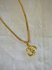 Golden Big Om ॐ Pendant With Mesh Chain