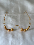 Artisan Handcrafted Gold Beaded Facelet