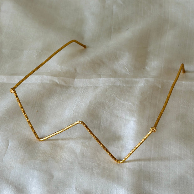 Elegant Twisted Rope Zigzag Angular Facelet