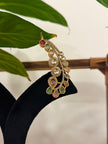 Polki Statement Earrings with Ear Cuffs