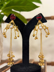 Designer Oval Gungroo Kashmiri Earrings Set