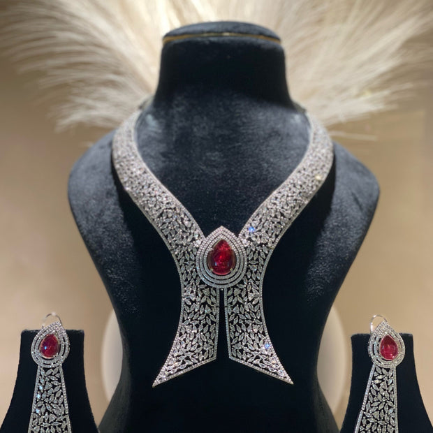 The Imperial: Ruby-Diamond Affair Necklace Set
