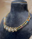 Opulent Moissanite Polki Necklace Set
