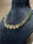 Opulent Moissanite Polki Necklace Set