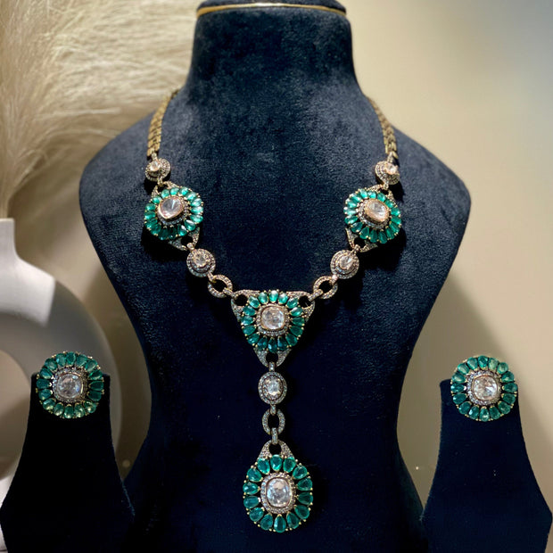 Imperial Verde: Green Jewel of the Throne Necklace Set