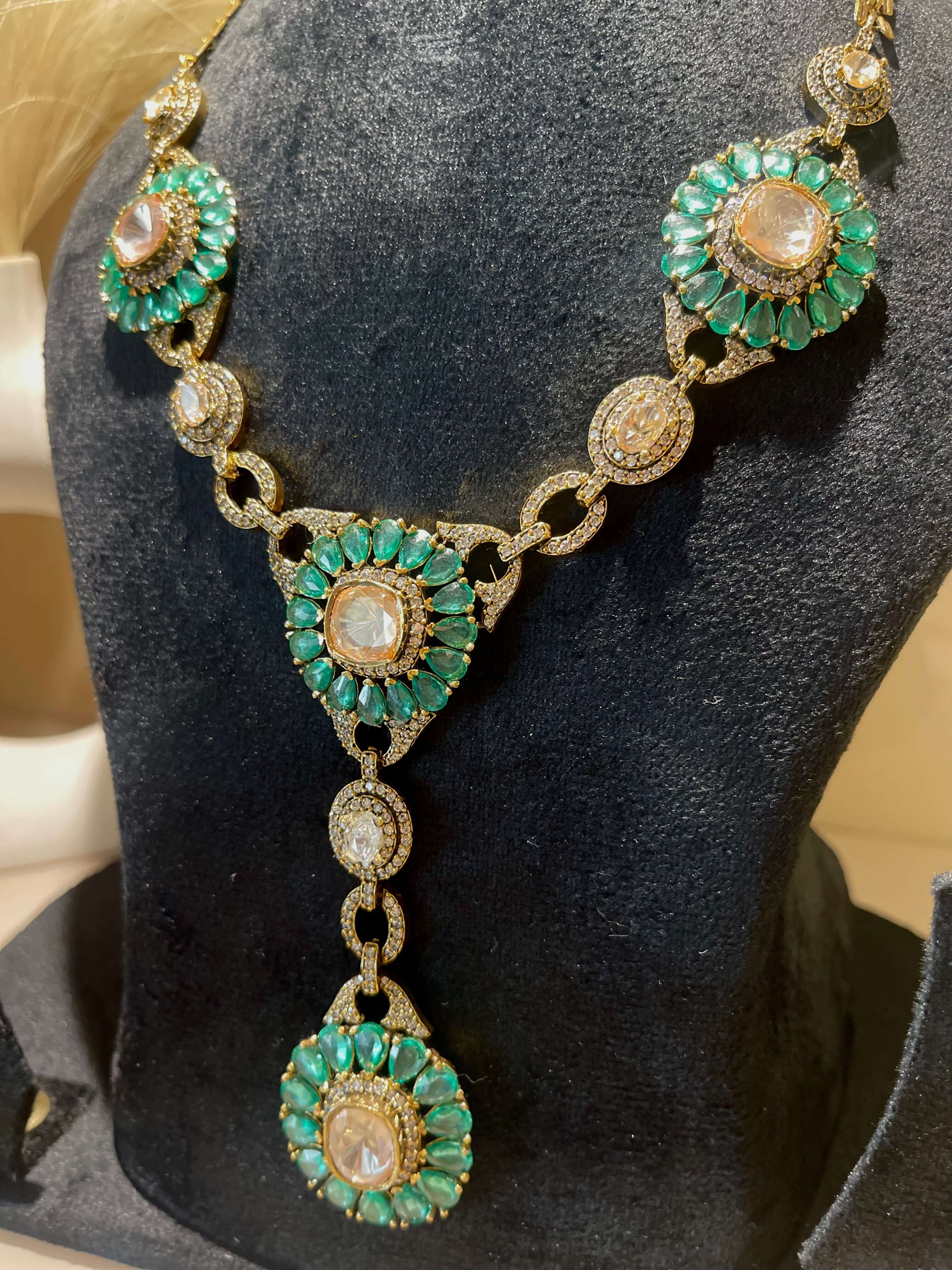 Imperial Verde: Green Jewel of the Throne Necklace Set