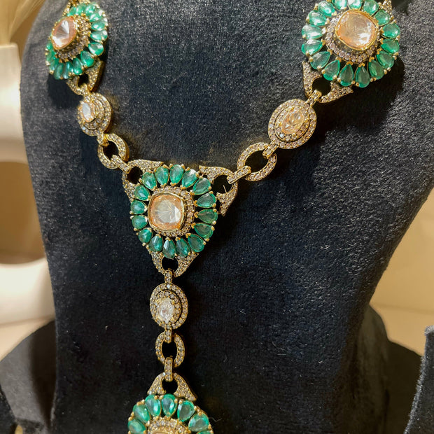Imperial Verde: Green Jewel of the Throne Necklace Set