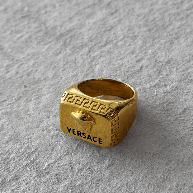 Gold Versace ring