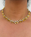 Gold and diamond necklace 